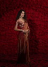 Mehek 1232 A To 1232F Satin Silk With Hand Work Jerquen Work Saree Suppliers In India
